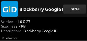 الطريقة الأولى لتنزيل متجر Google Play لنظام التشغيل BlackBerry OS 5